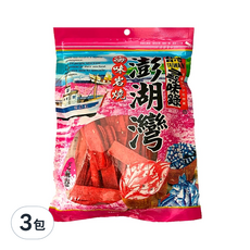 台灣尋味錄 澎湖灣 海味岩燒 芝麻捲, 110g, 3包