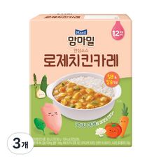 맘마밀 안심소스 로제치킨카레 2p, 3개