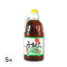 훈도킨 우스구치 가쓰오부시 간장, 1.5L, 5개