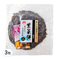 新光洋菜 紫菜餅, 嚴選野生紫菜 無海沙 安心料理, 35g, 3包