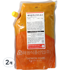 테이준 머스타드 소스, 2개, 2kg