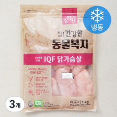 참프레 동물복지 인증 IQF 닭가슴살 (냉동), 1kg,
