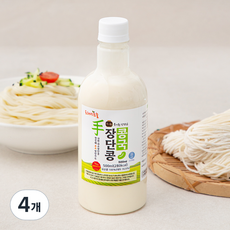 프레시오늘 신선냉장 껍질째 손수 영양가득 파주장단콩국수 생소면 밀키트, 673g, 4개