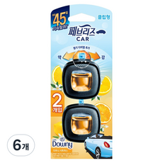 페브리즈 차량용 방향제 2.2ml x 2p, 6개, 다우니 시트러스