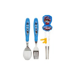 르번 카봇 교정젓가락 + 숟가락 + 포크, 혼합색상, 1세트