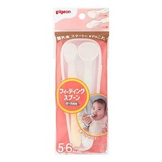 pigeon 貝親 離乳食湯匙組 湯匙*2+收納盒*1, 1組, 黃色+綠色
