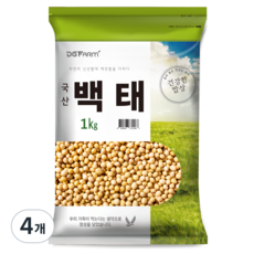 건강한밥상 국산 백태, 1kg, 4개