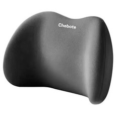 Chebote 零壓迫車載頭枕 黑色, 舒適透氣記憶棉汽車頭枕，人體工學設計，有效緩解頸椎壓力, 1入