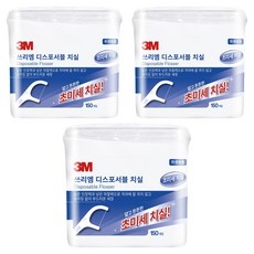 쓰리엠 디스포서블 치실 벌크 싱글라인, 2cm, 150개입, 3개