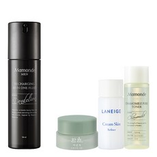 마몽드 맨 리차징 올인원 플루이드 50ml + 아모레퍼시픽 기초케어 3종, 1세트