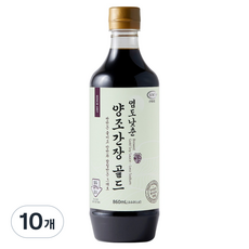 신앙촌 염도낮춘 양조간장 골드, 10개, 860ml