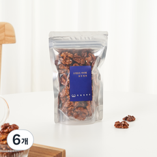청담설한옥 수제 조청담은 캬라멜 호두정과, 60g, 6개