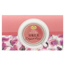Magnet 曼寧 玫瑰花草茶 Elegant Rose, 60茶包 Net Wt. 120g±4.5%, 60包, 1盒