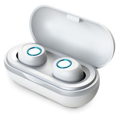 앱코 BEATONIC 블루투스 5.0 무선 휴대용 이어폰 E04, 화이트