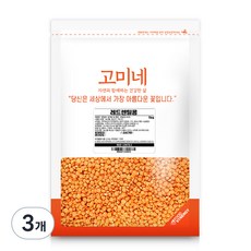 고미네 레드 렌틸콩, 1kg, 3개