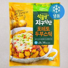 풀무원 식물성 지구식단 포테토두부스틱 (냉동), 1kg, 1개 - 뽀로로두부봉