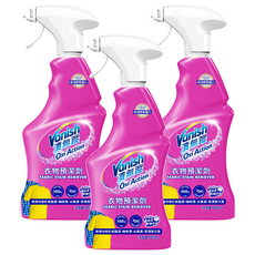 Vanish 漬無蹤 衣物預潔劑, 獨特噴嘴設計, 10倍活氧因子, 專業SGS認證, 500ml, 3瓶