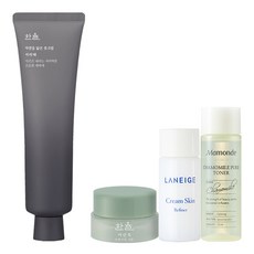 한율 자연을닮은 풋크림 서리태 60ml + 아모레퍼시픽 기초화장품 3종, 1세트