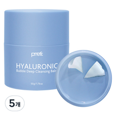 프레티 히알루로닉 버블 딥 클렌징 밤, 50g, 5개
