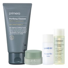 프리메라 맨 오가니언스 퓨리파잉 클렌저 150ml + 아모레퍼시픽 기초케어 3종, 1세트
