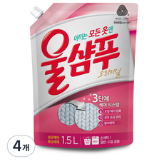 울샴푸 오리지널 울세제 리필, 1.5L, 4개