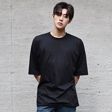 빅사이즈클럽 남녀공용 빅사이즈 DG 무지 가오리 박스 반팔 티셔츠