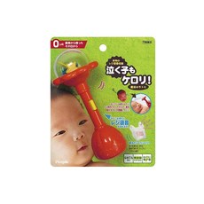 People 魔法握把沙鈴, 寶寶手搖鈴玩具，訓練抓握能力，刺激聽覺發展, 紅色, 1個, 1入