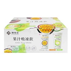 陳稼莊 果汁吸凍飲 百香果+芭樂 220g*12入 綜合口味 台灣水果, 12個