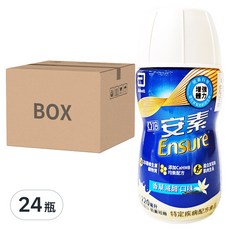 Abbott 亞培 Ensure 安素 香草減甜隨身瓶, 220ml, 24瓶