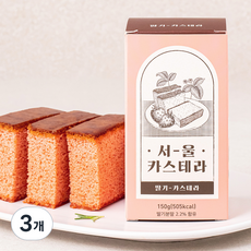 서울카스테라 딸기 카스테라 하프, 150g, 3개