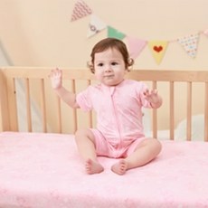 baa baa sheepz 抱抱羊 Mattress Sheet 宇宙粉嬰兒床單, 嬰兒床適用，粉色系，柔軟親膚, 宇宙粉, 1件