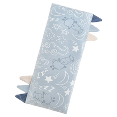 baa baa sheepz 抱抱羊 Bed-Time Buddy 安撫抱枕 小 (13x30cm), 95% 天然竹纖維, 宇宙藍, 小(30 x 13cm)