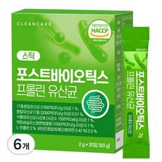 클린케어 포스트바이오틱스 프롤린 유산균, 60g, 6개