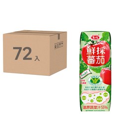 愛之味 鮮採蕃茄汁 OLIGO腸道保健 利樂包, 250ml, 72入