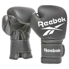 Reebok 拳擊訓練手套, PU合成皮革製成 舒適耐用 全方位保護 網孔設計 透氣性佳 可調節魔鬼氈, 32 x 14 x 14cm, 黑色, 1雙