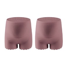 오다미 임산부 허리조절 하이웨이스트 면 사각팬티 2p