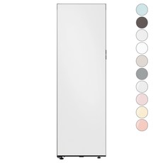[색상선택형] 삼성전자 비스포크 스탠드형 김치플러스 1도어 키친핏 냉장고 좌개폐 348L 방문설치, RQ34C7815AP