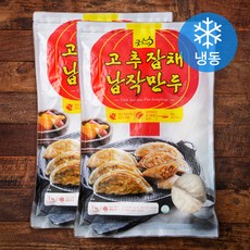 굿프랜즈 고추잡채 납작만두 (냉동), 1000g, 2개