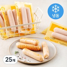 아임닭 맛있는 닭가슴살 소시지 체다치즈 2개입 (냉동), 25개, 100g