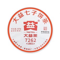 대익차 보이차 7262 숙차, 357g, 1개입, 1개 357g, 1개입, 1개