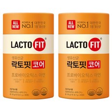 락토핏 정품 코어 유산균 60p, 120g, 2개
