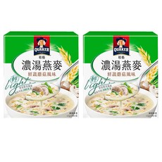 QUAKER 桂格 濃湯燕麥 鮮蔬蘑菇風味 5包, 215g, 2盒