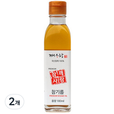 깨사랑 참깨사랑 참기름, 180ml, 2개