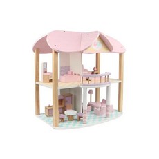 CHING-CHING 親親 兒童木製小別墅 兒童玩具屋 模擬小世界, 1個, 粉色