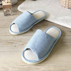 TAIWAN SLIPPER 台灣犀利趴 i Slippers 悠活系列 布質家居室內拖鞋 英倫爵色 M(25.5cm), 霧藍, 1雙, 英倫爵色 霧藍色