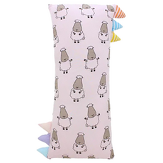 baa baa sheepz 抱抱羊 Bed-Time Buddy 羊樂園安撫抱枕, 小尺寸, 13.30x21cm, 95% 嫘縈(竹纖維), 小(13 x 30cm), 粉色