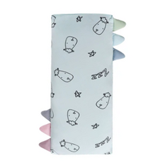 baa baa sheepz 抱抱羊 BED TIME BUDDY 安撫抱枕, 大 (23x53cm), 95% 嫘縈 (竹纖維) + 5% 彈性纖維, 甜夢藍, 大(53 x 23cm)