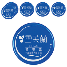 雪芙蘭 滋養霜 蘆薈露+綿羊油, 改善肌膚乾燥 粗糙, 含蘆薈精華 修復滋潤, 120g, 台灣製造, 60g, 6罐