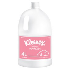크리넥스 99+ 거품형 핸드워시 워터리플라워향, 1개, 4L