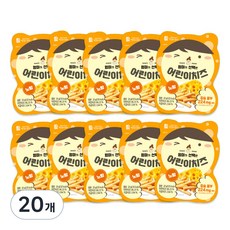 맛있는풍경 엄마가 선택한 치즈스틱 20g, 노랑, 20개